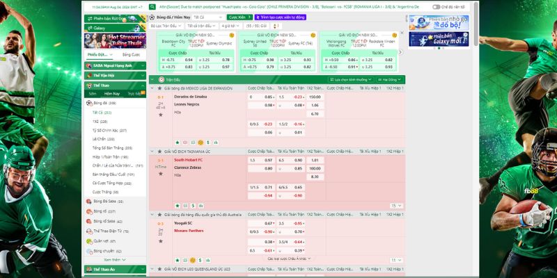 Màn hình trò chuyện trực tuyến cùng nhân viên hỗ trợ của thể thao FB88