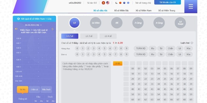 Người mới đang tham gia xổ số FB88 với hướng dẫn hiển thị trên màn hình